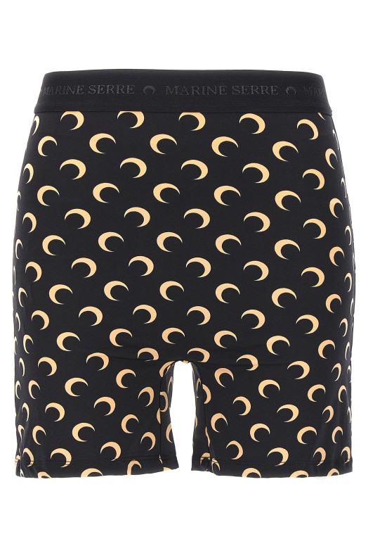 'Moon Printed' cyclist Black