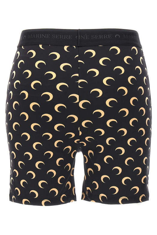 'Moon Printed' cyclist Black