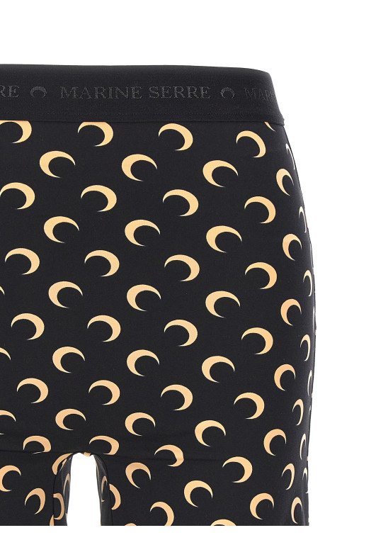 'Moon Printed' cyclist Black