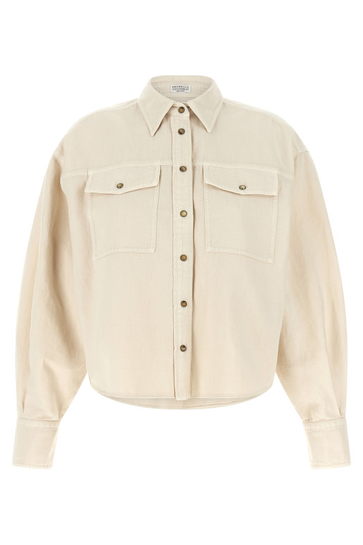 Linen cotton shirt Beige