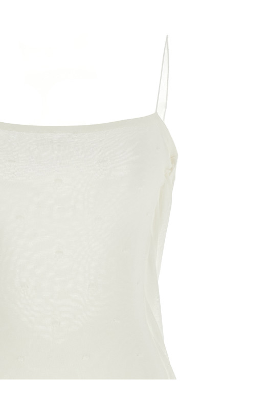 'La Robe Maille Plumetis' dress White