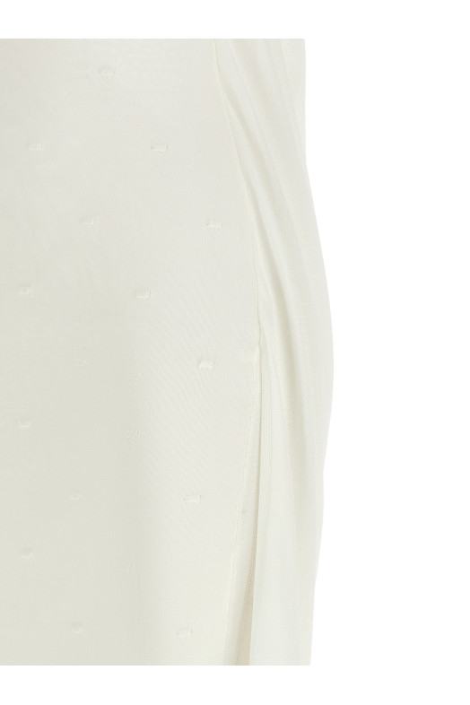 'La Robe Maille Plumetis' dress White