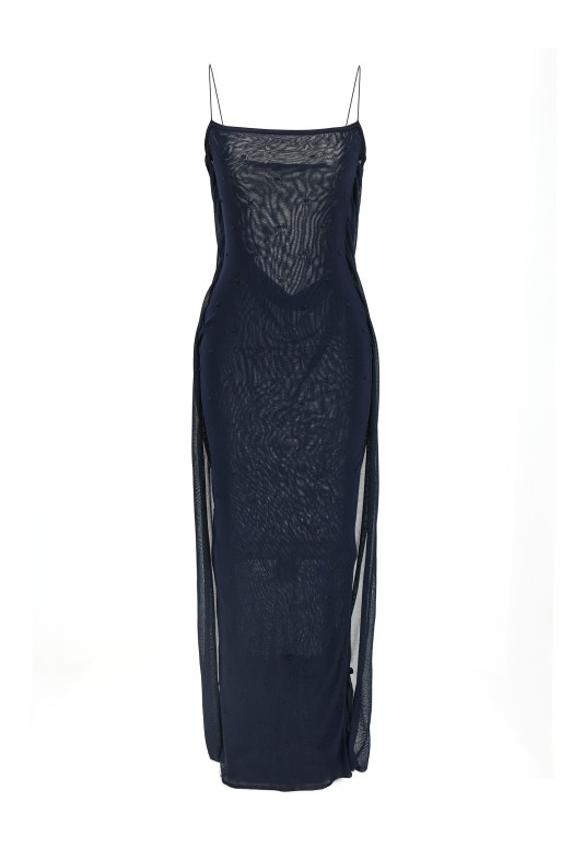'La Robe Maille Plumetis' dress Blue