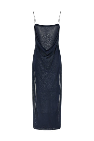 'La Robe Maille Plumetis' dress Blue