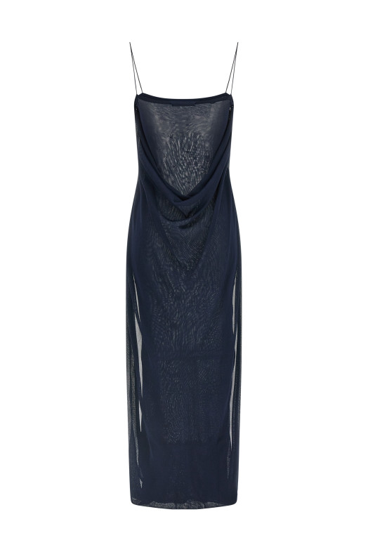 'La Robe Maille Plumetis' dress Blue