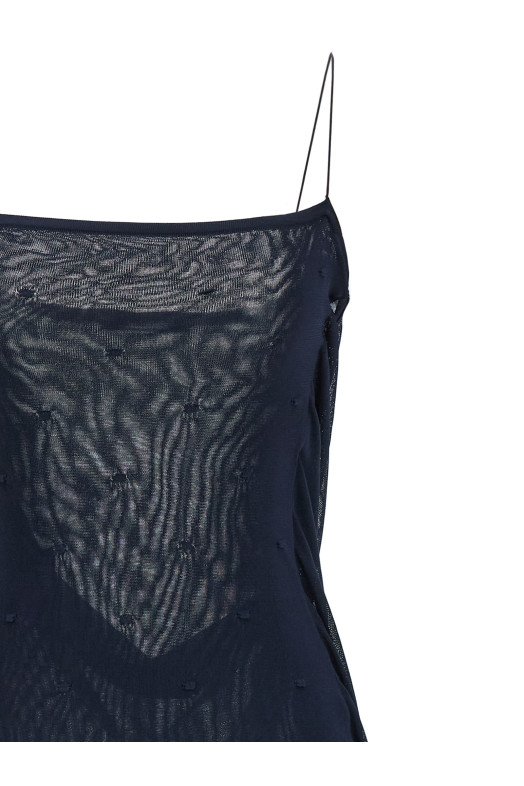 'La Robe Maille Plumetis' dress Blue