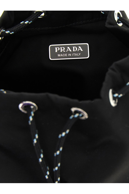 Re-Nylon bucket bag Black