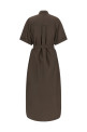 'Dazzling Seabed Embroidery' dress Brown