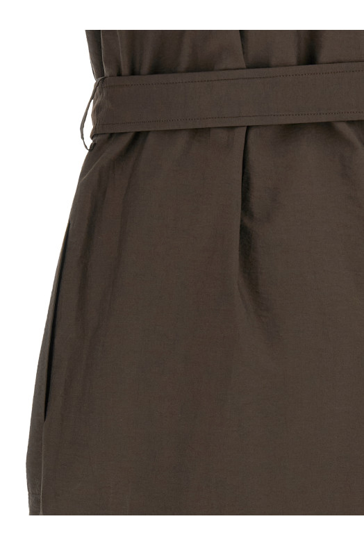 'Dazzling Seabed Embroidery' dress Brown