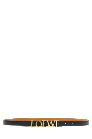 'Lettering' logo belt Black