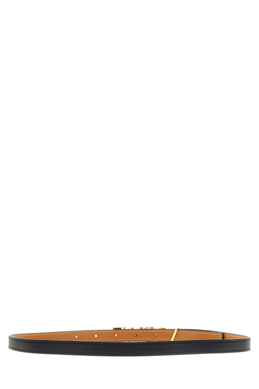 'Lettering' logo belt Black