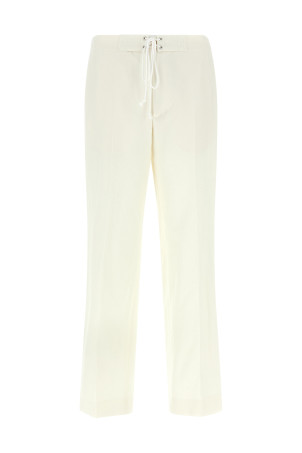 Oxford fabric trousers Beige