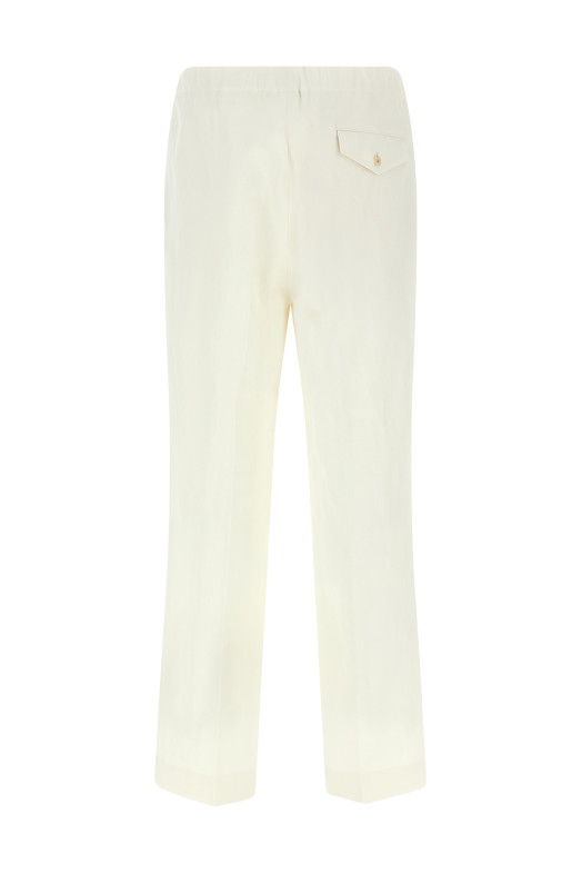 Oxford fabric trousers Beige