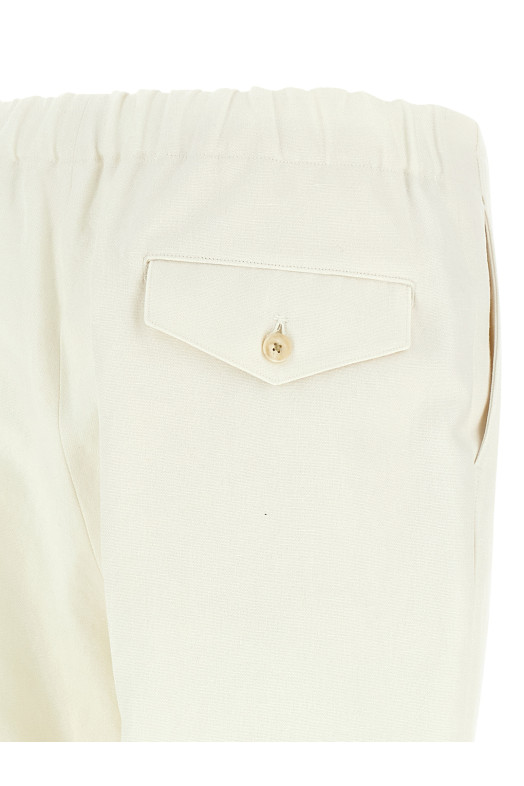 Oxford fabric trousers Beige