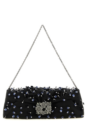 'Efflorescence' clutch Black