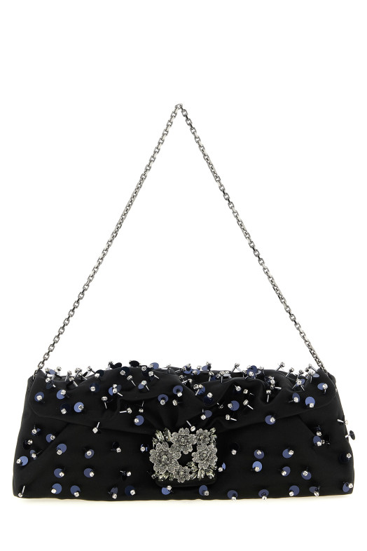 'Efflorescence' clutch Black