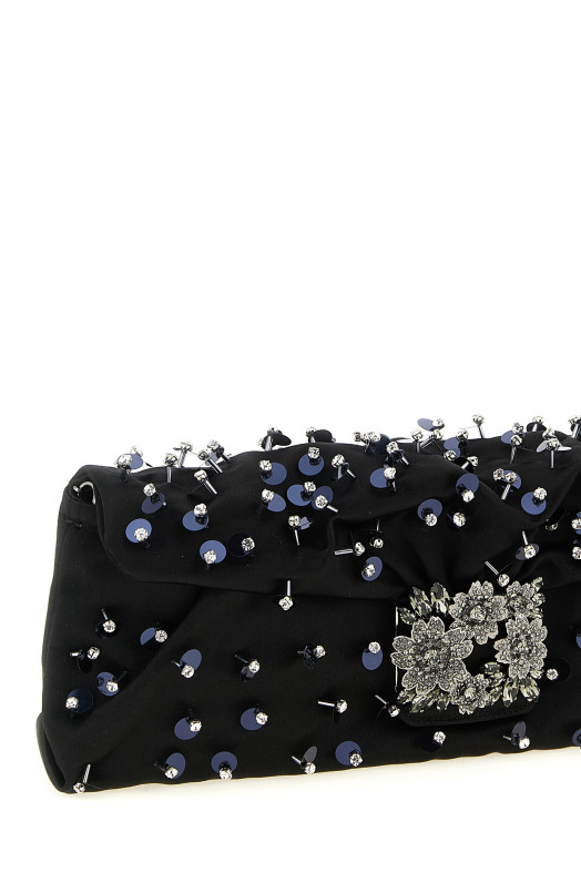 'Efflorescence' clutch Black