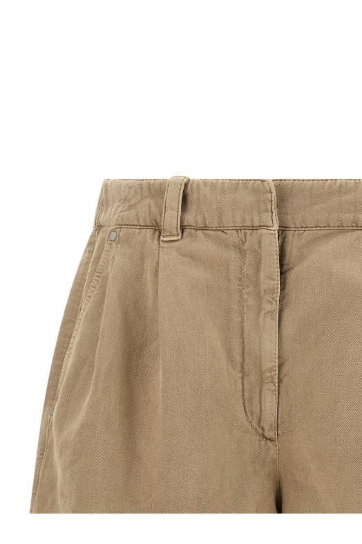 'Baggy' shorts Beige