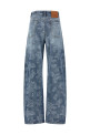Jacquard flower jeans Blue