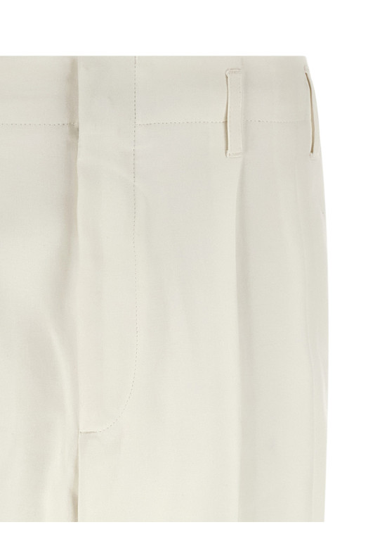 Cotton trousers White