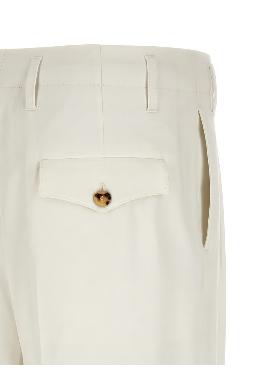 Cotton trousers White
