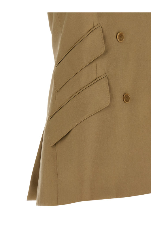 'MxsNuraghe' blazer Beige