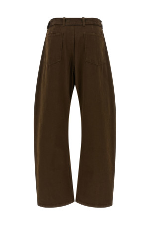 'Twisted Belted' pants Brown