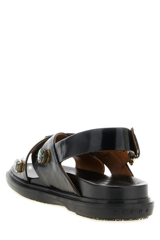 'Fussbett' sandals Black