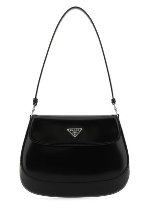Black leather Cleo shoulder bag Black PRADA (1BD311ZO6)