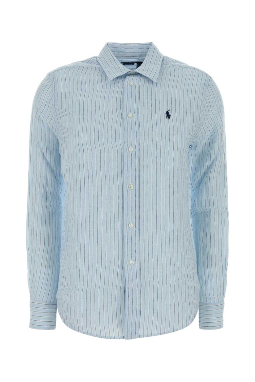 Embroidered linen shirt Blue POLO RALPH LAUREN (211A96158)