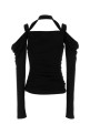 Black crepe top White THE ATTICO (251WCI00022VVV105AA)