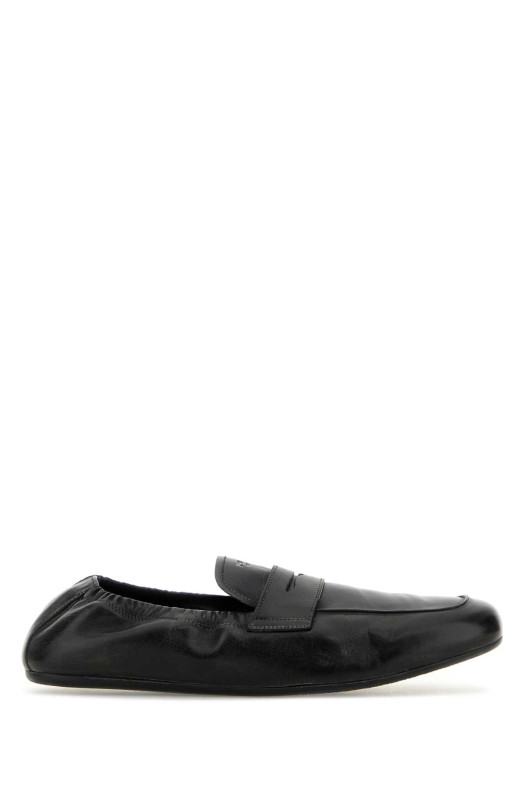 Black leather loafers Black PRADA (2DG158FG0127V6)
