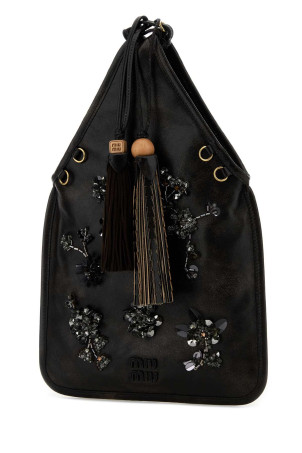 Black nappa leather handbag MIU MIU (5BA295VOL42IF9)