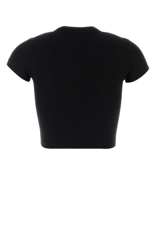 Black cotton blend t-shirt Black GUCCI (865017XJHT1)