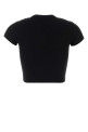 Black cotton blend t-shirt Black GUCCI (865017XJHT1)
