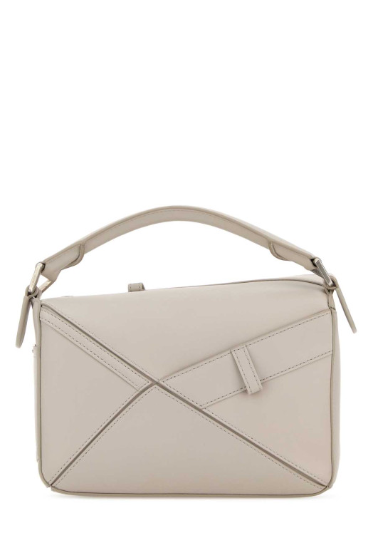 Light grey leather small Puzzle Panta handbag LOEWE (A510S21XDC)
