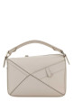 Light grey leather small Puzzle Panta handbag LOEWE (A510S21XDC)