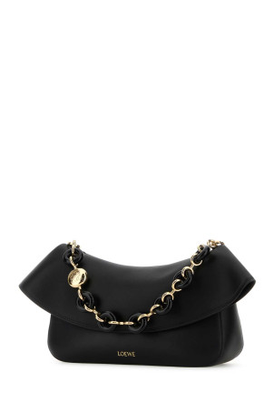 Black leather medium Ola shoulder bag Black LOEWE (AP22P22X07)