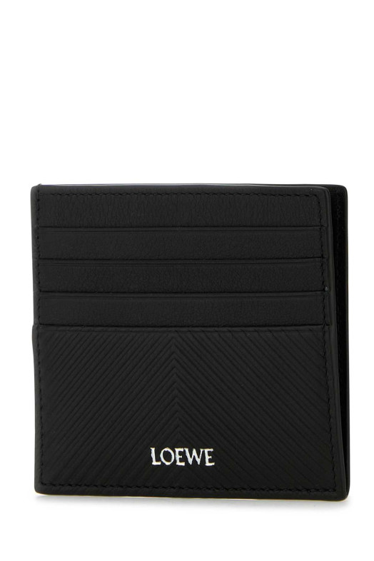Black leather card holder Black LOEWE (C779W72X01)