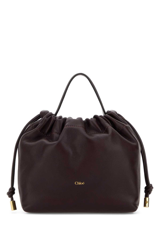 Aubergine leather mini ChloÃ© Icons handbag CHLOE (CH26SP126R12)