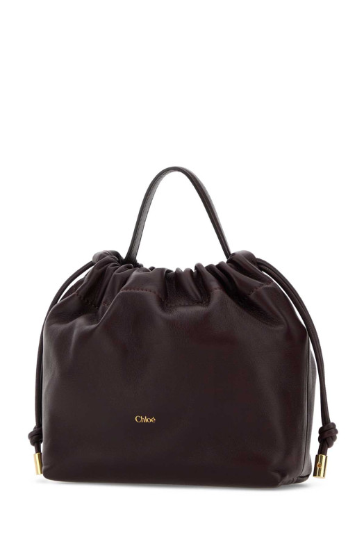 Aubergine leather mini ChloÃ© Icons handbag CHLOE (CH26SP126R12)