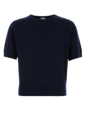 Midnight blue wool blend sweater JIL SANDER (J21GC0202J14840)