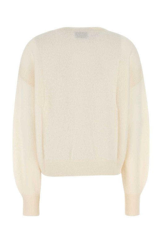 White cashmere Modena sweater White LE KASHA (MODENABRUSH)