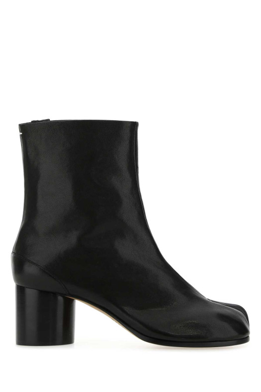 Black leather Tabi ankle boots MAISON MARGIELA (S58WU0246P3753)