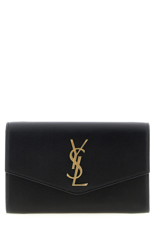 Monogramme clutch bag Black