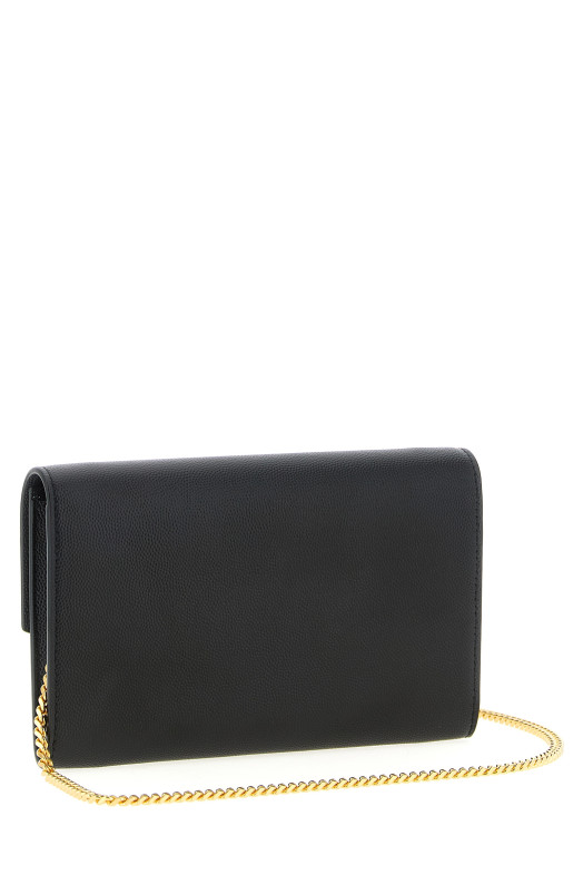 Monogramme clutch bag Black