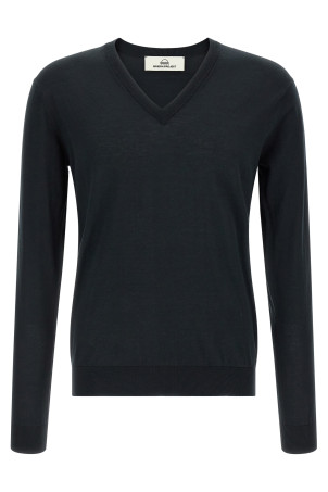 Cotton and silk sweater Blue