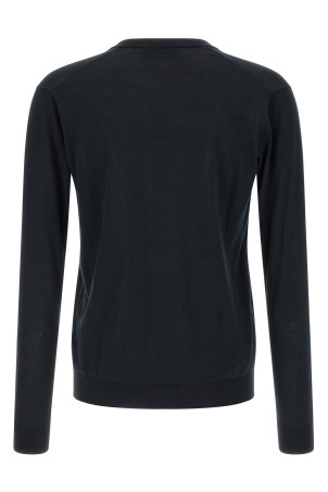 Cotton and silk sweater Blue