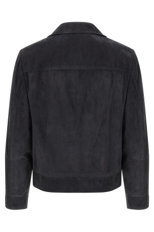 Suede jacket Blue