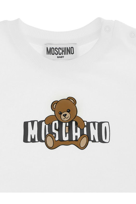 'Moschino Teddy Bear' T-shirt + bermuda suits White